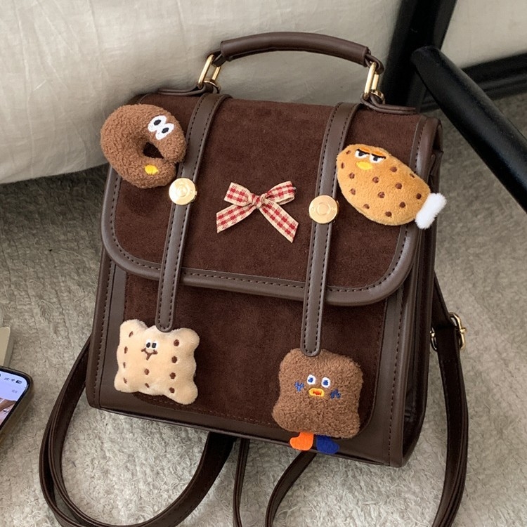 Ruksak s dječjim karikaturalnim stilom, PU materijal, otvor s poklopcem, unutarnji džep na zip i džep za dokumente, prozračan