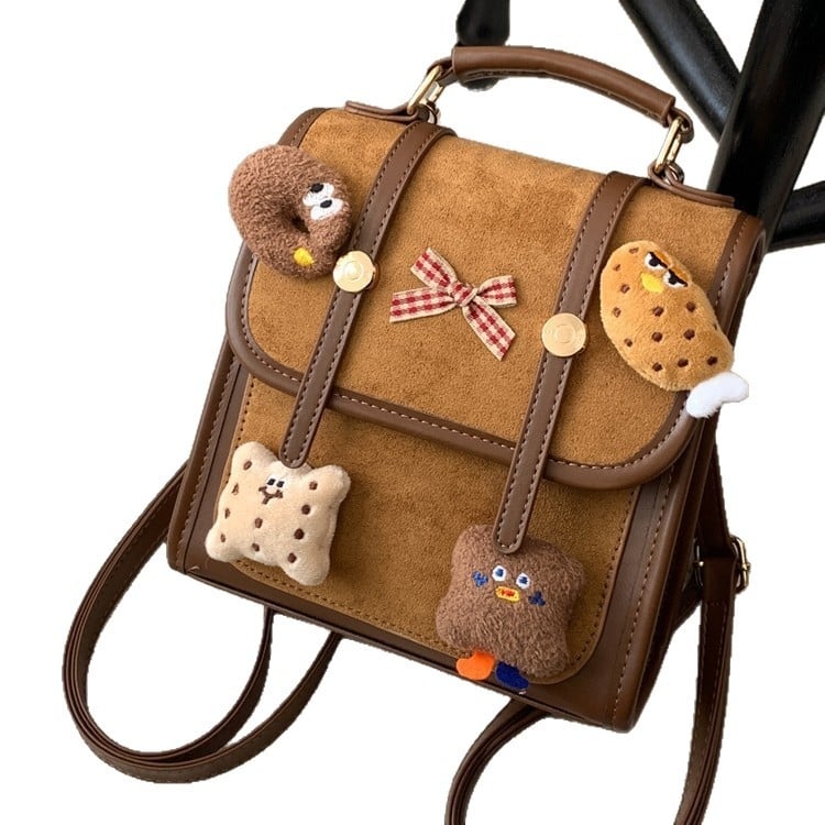 Ruksak s dječjim karikaturalnim stilom, PU materijal, otvor s poklopcem, unutarnji džep na zip i džep za dokumente, prozračan