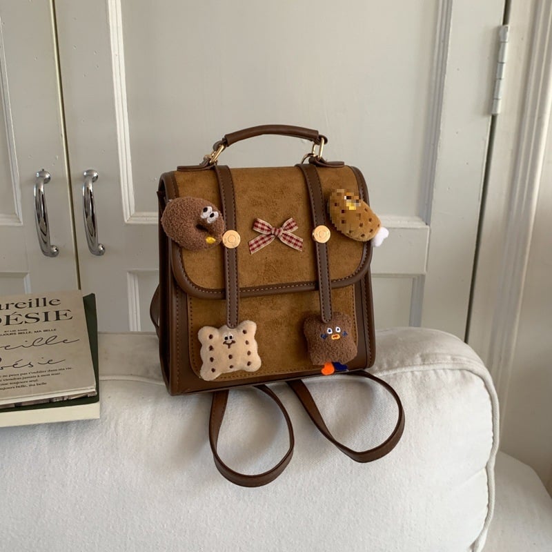 Ruksak s dječjim karikaturalnim stilom, PU materijal, otvor s poklopcem, unutarnji džep na zip i džep za dokumente, prozračan