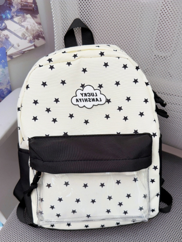 Školski ruksak, unisex, najlon, otporan na habanje, ulični stil, podstava od poliester