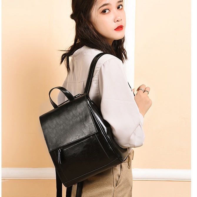 PU kožni ruksak za žene – sveučilišni stil, gradska jednostavnost, mekani unutarnji dio, vodootporan; unutarnji džepovi sa zatvaračima: džep s zipom, džep za telefon, džep za ID i dvostruki džep sa zipom