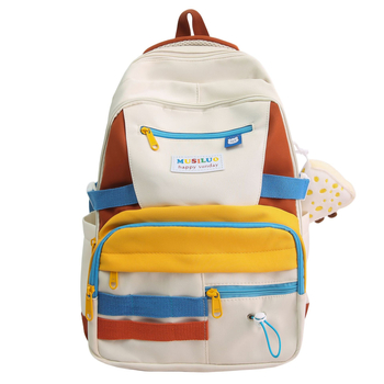 Ruksak u japanskom stilu, minimalističan za svakodnevnu uporabu, s velikim kapacitetom za prijenosno računalo (Materijal: najlon; Podstava: poliester; Zatvaranje: zatvarač; Laminirani unutarnji pretinac; Unutarnja džep)