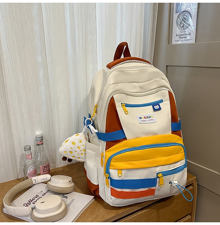 Ruksak u japanskom stilu, minimalističan za svakodnevnu uporabu, s velikim kapacitetom za prijenosno računalo (Materijal: najlon; Podstava: poliester; Zatvaranje: zatvarač; Laminirani unutarnji pretinac; Unutarnja džep)