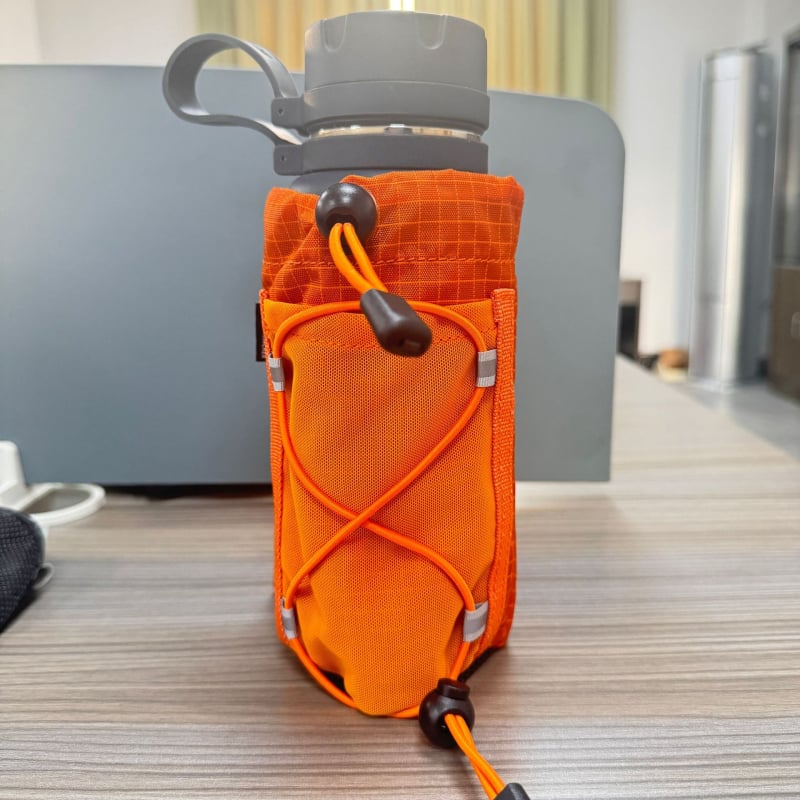 Vanjska sportska torba s džepom za telefon i držačem za bocu vode, najlon, otporna na habanje, prugasti uzorak, unisex