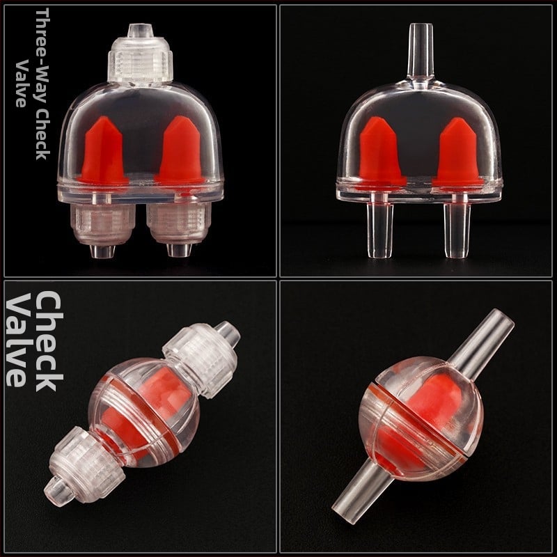 Σετ βαλβίδων αντλίας οξυγόνου ενυδρείου (ρυθμιστική βαλβίδα, τριών κατευθύνσεων βαλβίδα, βαλβίδα ελέγχου)