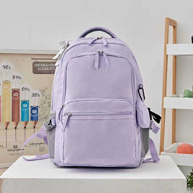 Nylon ruksak, prozračan, vodootporan, otporan na habanje; olakšava nošenje; ulični stil za učenike srednje škole