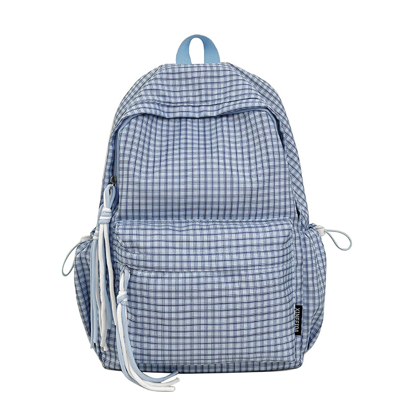 Ženski nylon ruksak za školu – vodootporan, ultra lagan, mrežasti uzorak, velik kapacitet, naramenice s zračnim jastucima