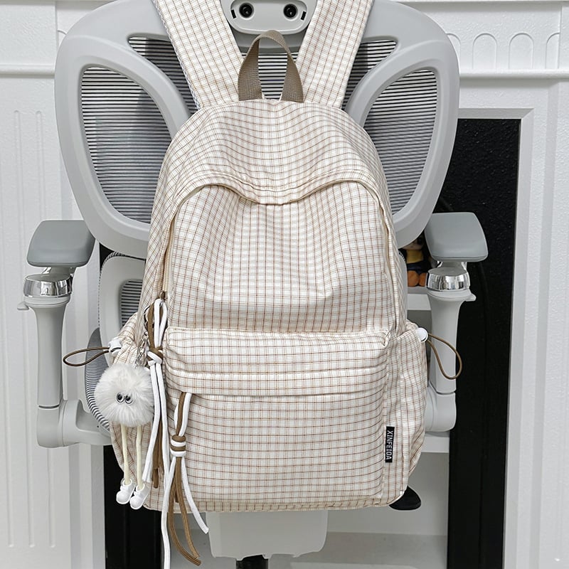 Ženski nylon ruksak za školu – vodootporan, ultra lagan, mrežasti uzorak, velik kapacitet, naramenice s zračnim jastucima