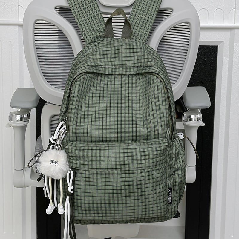 Ženski nylon ruksak za školu – vodootporan, ultra lagan, mrežasti uzorak, velik kapacitet, naramenice s zračnim jastucima