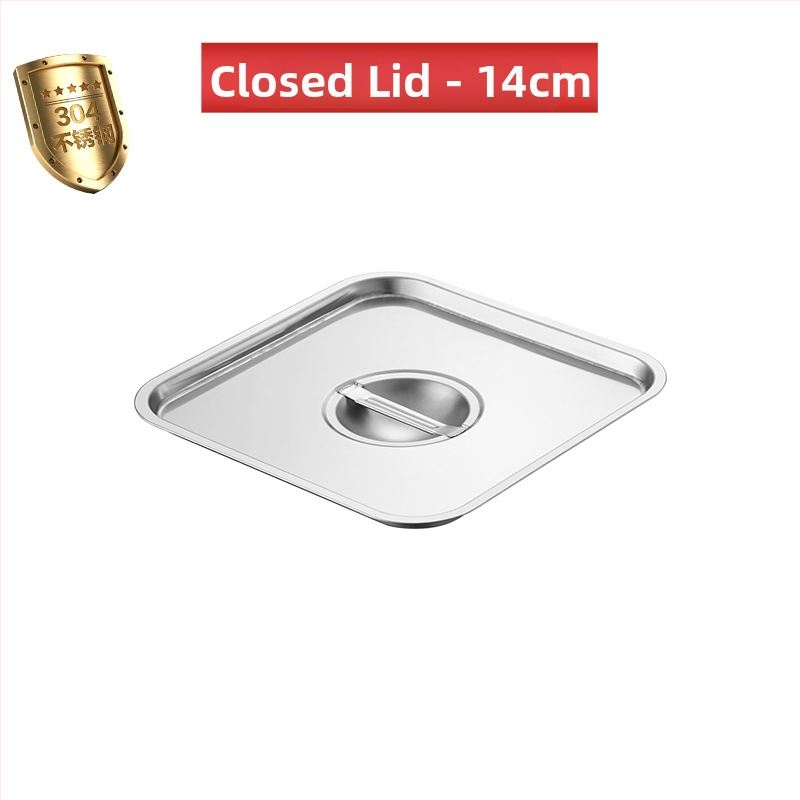 304 неръждаема стомана квадратна кутия за подправки със капак