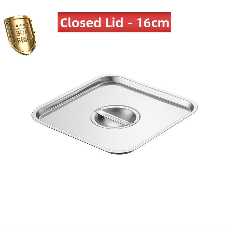 304 неръждаема стомана квадратна кутия за подправки със капак