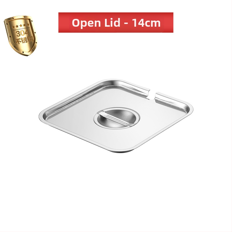 304 неръждаема стомана квадратна кутия за подправки със капак