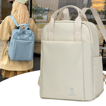 PU ruksak s džepom za prijenosno računalo, vodootporan, zatvaranje na zatvarač, 3D vanjski džep, za poslovna putovanja