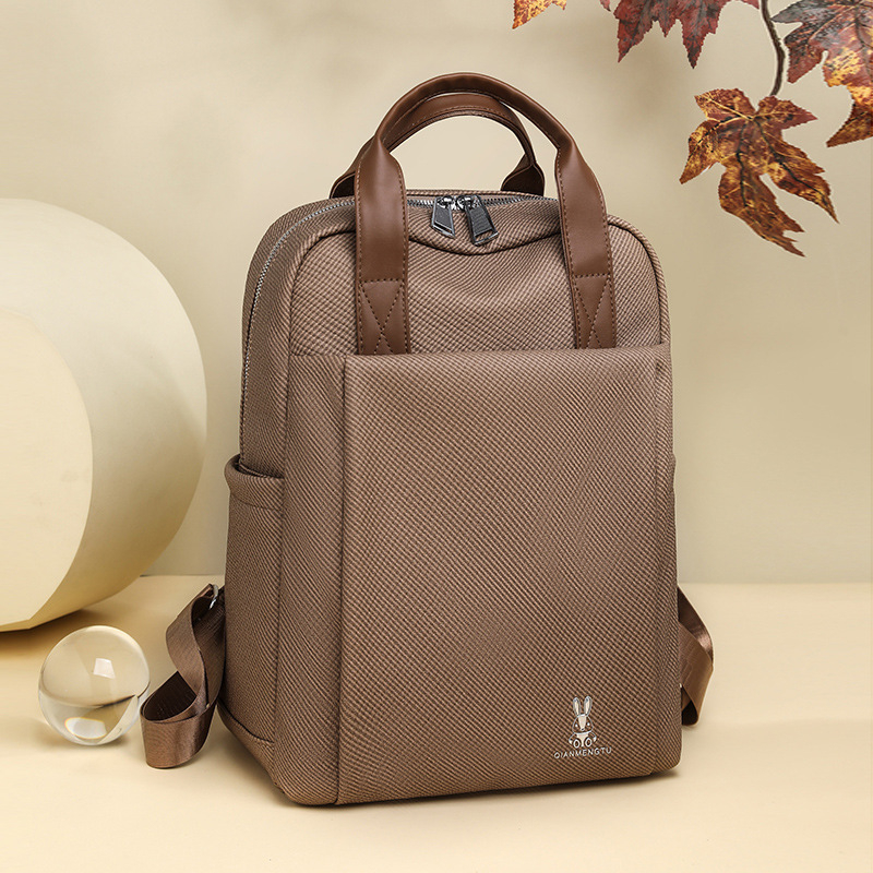 PU ruksak s džepom za prijenosno računalo, vodootporan, zatvaranje na zatvarač, 3D vanjski džep, za poslovna putovanja