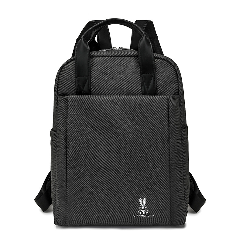 PU ruksak s džepom za prijenosno računalo, vodootporan, zatvaranje na zatvarač, 3D vanjski džep, za poslovna putovanja