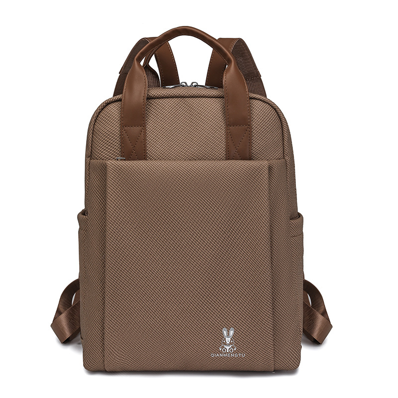 PU ruksak s džepom za prijenosno računalo, vodootporan, zatvaranje na zatvarač, 3D vanjski džep, za poslovna putovanja