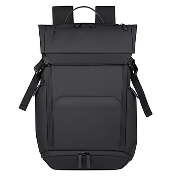 Ruksak za prijenosno računalo s USB priključkom, za 15-inčni laptop, kapacitet ispod 20 L, zakrivljene naramenice, jednobojni, za poslovna putovanja