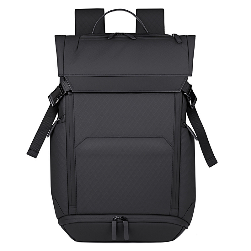 Ruksak za prijenosno računalo s USB priključkom, za 15-inčni laptop, kapacitet ispod 20 L, zakrivljene naramenice, jednobojni, za poslovna putovanja