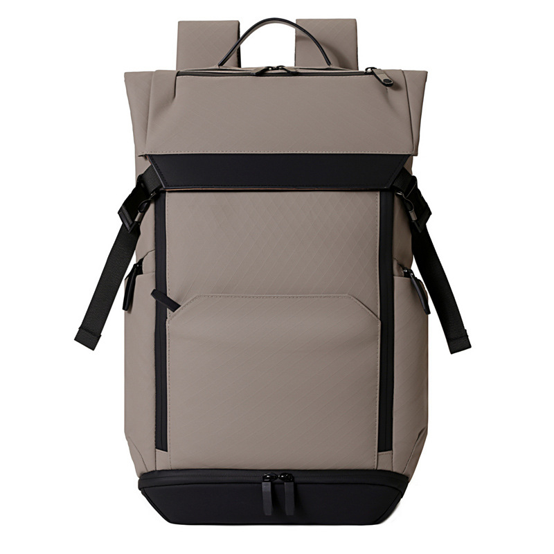 Ruksak za prijenosno računalo s USB priključkom, za 15-inčni laptop, kapacitet ispod 20 L, zakrivljene naramenice, jednobojni, za poslovna putovanja