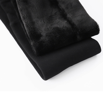 Colanți termici pentru femei, cu căptușeală fleece, groși, poliester, elastici