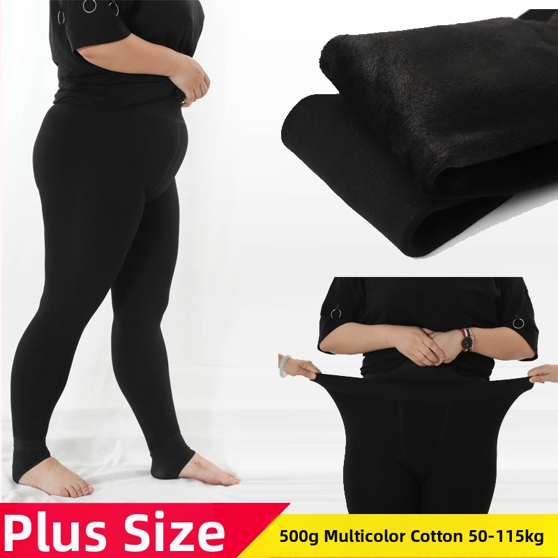 Colanți termici pentru femei, cu căptușeală fleece, groși, poliester, elastici