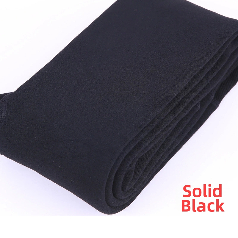 Colanți termici pentru femei, cu căptușeală fleece, groși, poliester, elastici