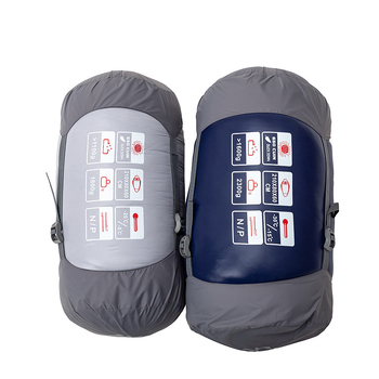 Spavaća vreća s patinjinim perjem, oblik mumije, povećana i široka — 1,8–2,3 kg, vanjska tkanina: najlon, podstava: Chunya Spinning
