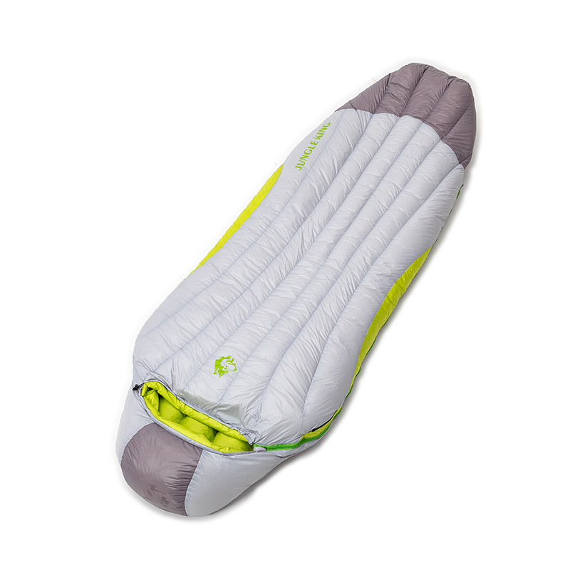 Spavaća vreća s patinjinim perjem, oblik mumije, povećana i široka — 1,8–2,3 kg, vanjska tkanina: najlon, podstava: Chunya Spinning
