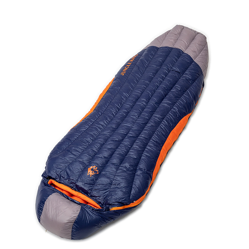 Spavaća vreća s patinjinim perjem, oblik mumije, povećana i široka — 1,8–2,3 kg, vanjska tkanina: najlon, podstava: Chunya Spinning