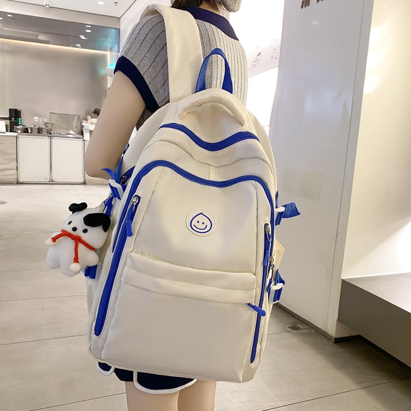 Školska ranac s otiskom medvjedića, najlon, podstava od poliestera, uzorak životinja, zakrivljene naramenice, svjež i sladak stil