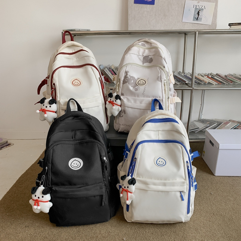 Školska ranac s otiskom medvjedića, najlon, podstava od poliestera, uzorak životinja, zakrivljene naramenice, svjež i sladak stil