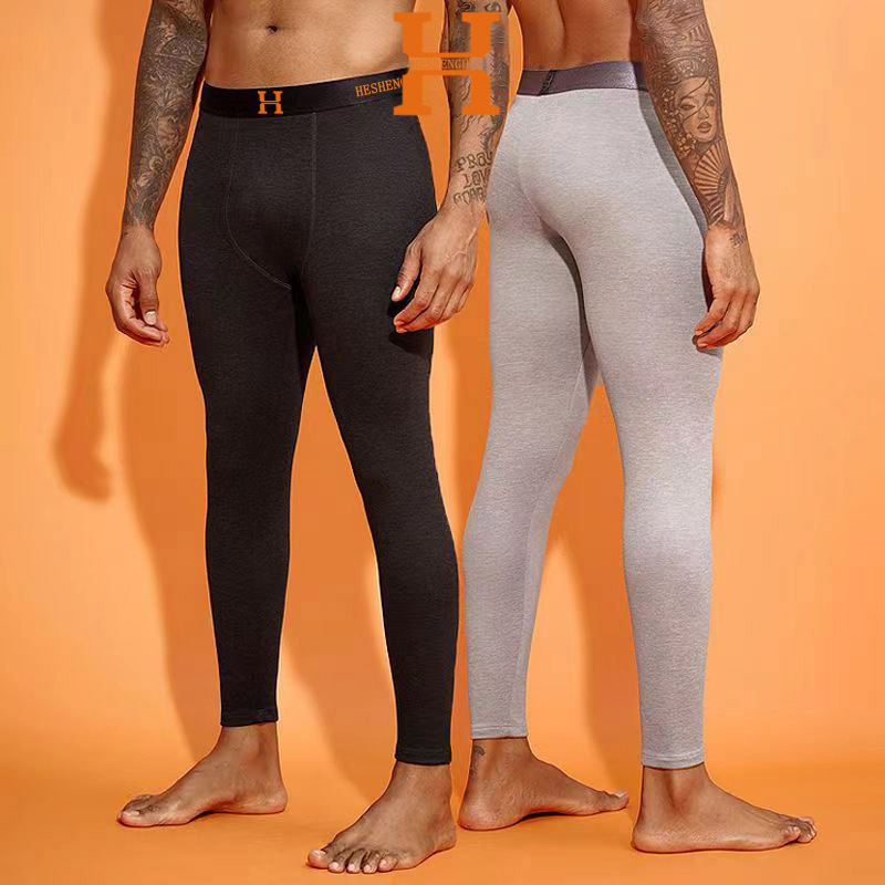 Muške hlače od poliestera s flis podstavom, dvostruki sloj, debela tkanina 201-250 g/m2, baršunasta podstava