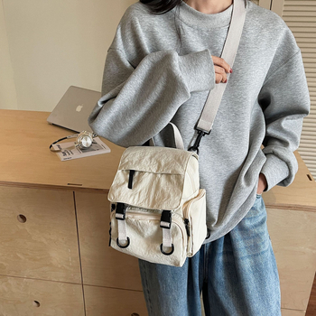 Najlon ruksak s poklopcem za zatvaranje, vodootporan, velike kapacitete, skriveni džep sa zatvaračem