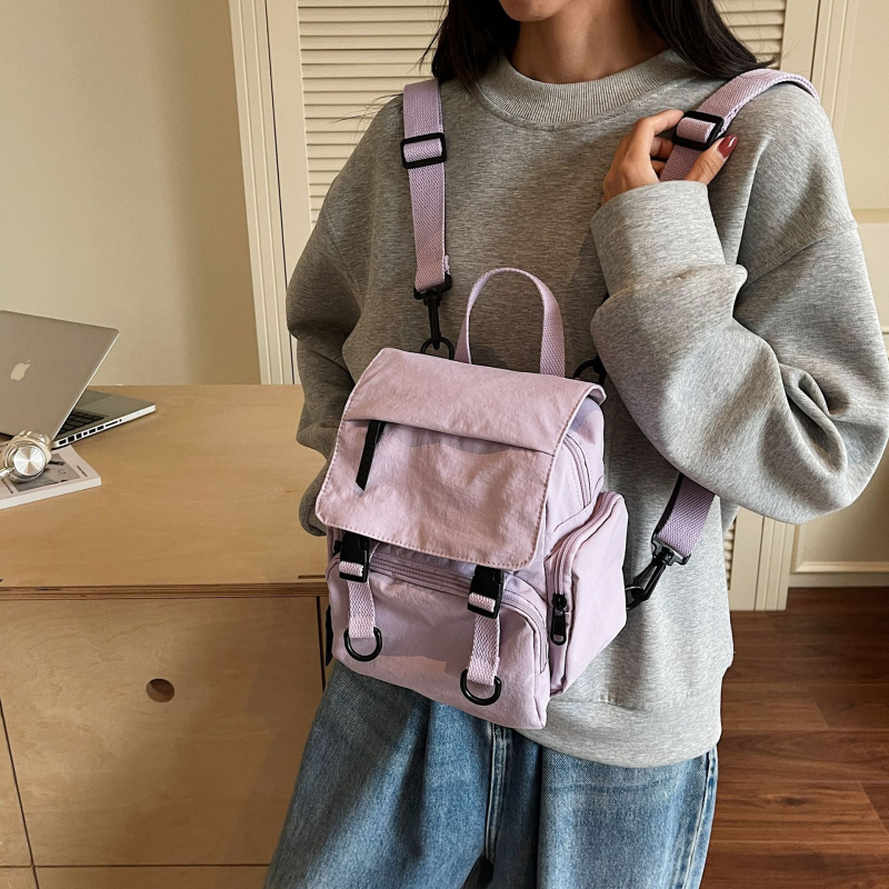 Najlon ruksak s poklopcem za zatvaranje, vodootporan, velike kapacitete, skriveni džep sa zatvaračem