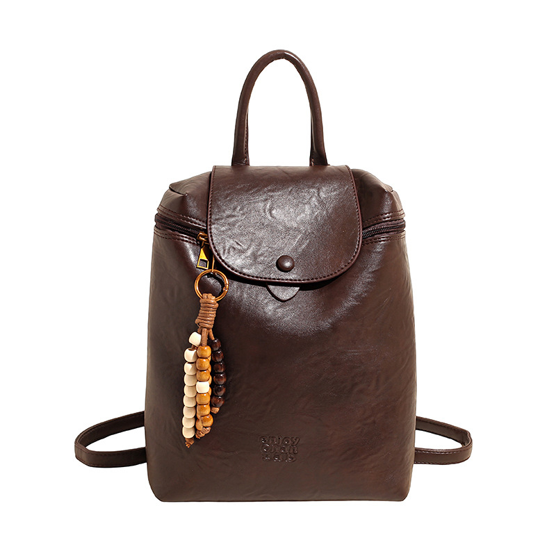 PU ruksak, urbani jednostavan stil, jesen 2025, magnetni zatvarač, skriveni unutarnji džep sa zatvaračem, vodootporan