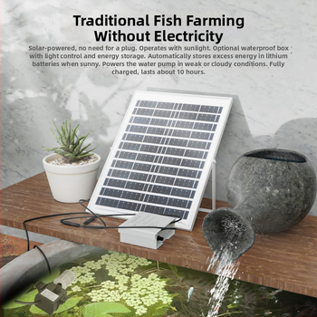 Napelemes DC-s merülő vízszivattyú akváriumhoz – keringés és filtráció