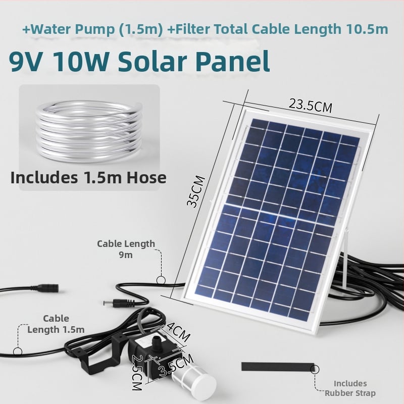 Napelemes DC-s merülő vízszivattyú akváriumhoz – keringés és filtráció