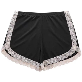 Γυναικείοι Ασφαλείς Κοντές Σορτς - Χωρίς Ράφες, Υψηλή Μέση, Νάιλον, Δαντέλα Ice Silk, Μεγάλα Μεγέθη