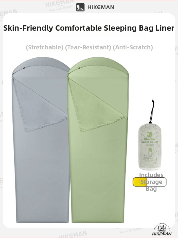 Hikeman Vnútorná vložka spacáka na turistiku – ľahká, prenosná, s vysokou elasticitou, odnímateľná a pratelná