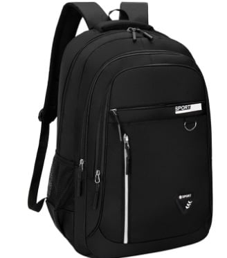 Unisex platnene ranac s velikim kapacitetom, višeslojni dizajn, izdržljiv, pretinac za prijenosno računalo, jastučićasti naramenici