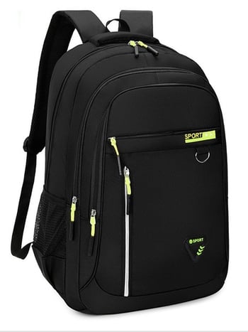 Unisex platnene ranac s velikim kapacitetom, višeslojni dizajn, izdržljiv, pretinac za prijenosno računalo, jastučićasti naramenici