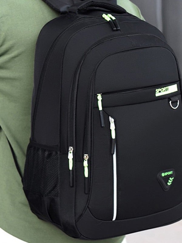 Unisex platnene ranac s velikim kapacitetom, višeslojni dizajn, izdržljiv, pretinac za prijenosno računalo, jastučićasti naramenici