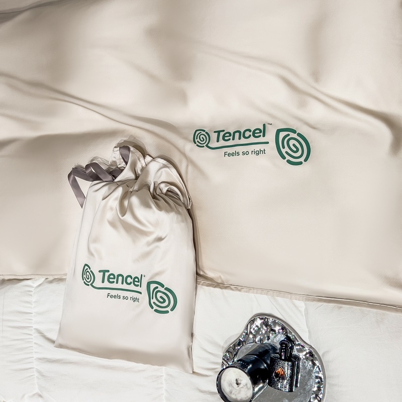 Sac de dormit pentru camping din Lyocell, stil minimalist, țesătură Lyocell 80S, model solid, vopsire reactivă, altă țesătură, stil modern și simplu