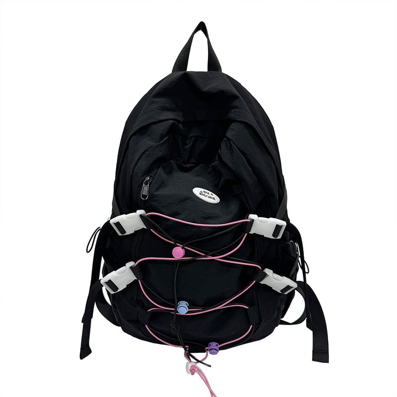 Unisex ruksak s velikim kapacitetom od najlona za učenike srednjih škola i studente, pogodan za putovanja i planinarenje