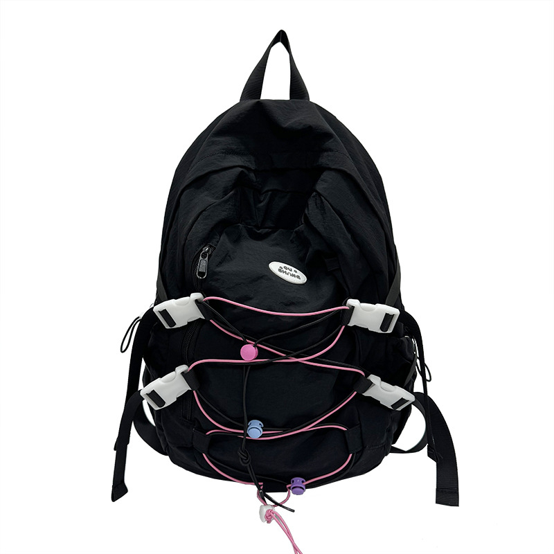 Unisex ruksak s velikim kapacitetom od najlona za učenike srednjih škola i studente, pogodan za putovanja i planinarenje