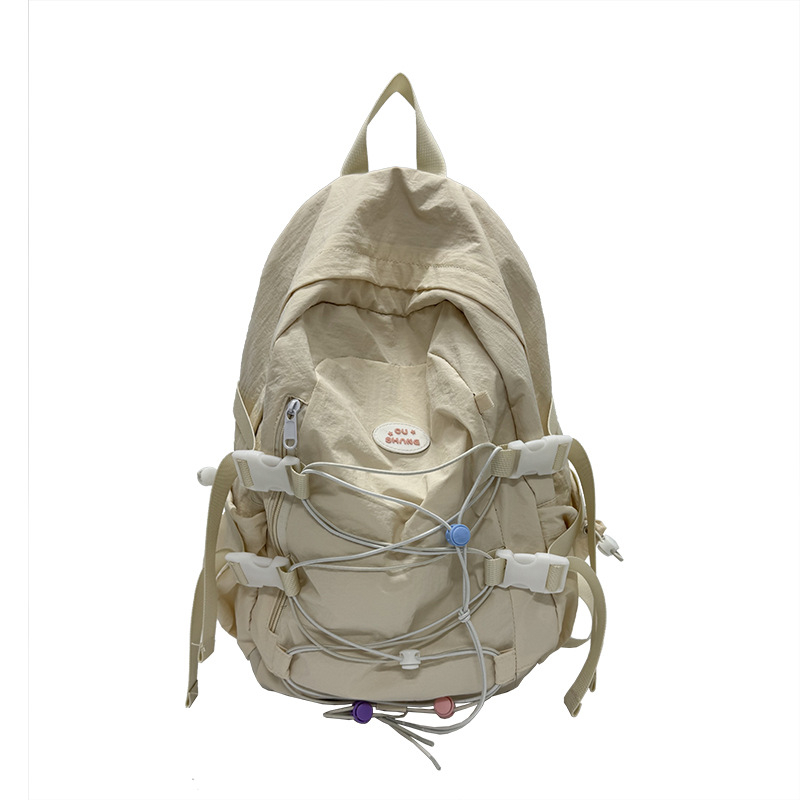 Unisex ruksak s velikim kapacitetom od najlona za učenike srednjih škola i studente, pogodan za putovanja i planinarenje