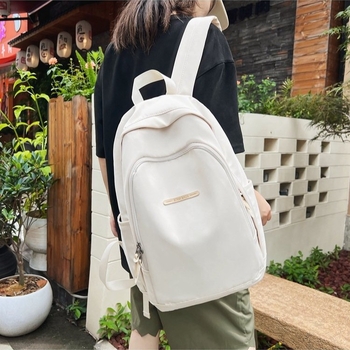 Ruksak s japanskim retro stilom – nylon, velika kapaciteta, gradski minimalistički dizajn, zakrivljene naramenice, za unisex, za srednju školu