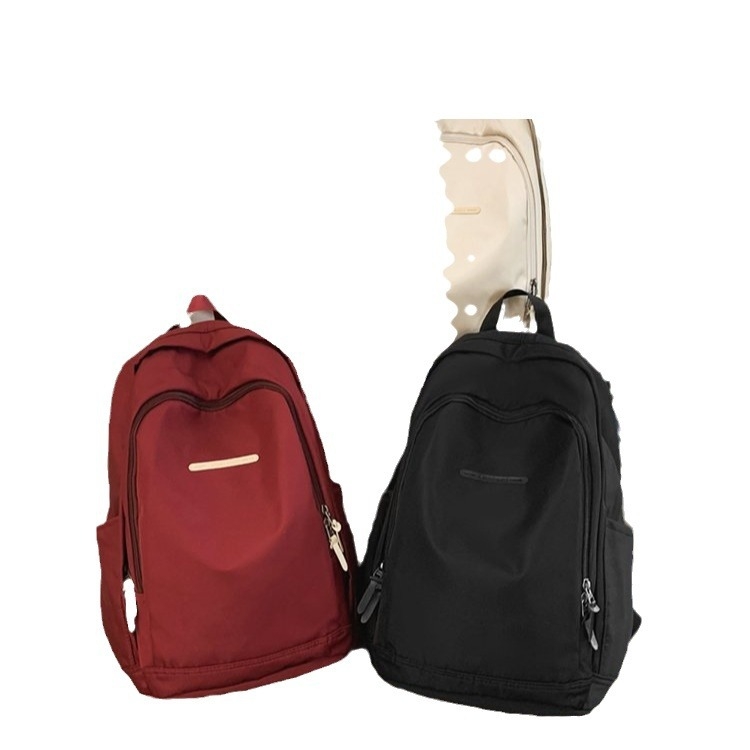 Ruksak s japanskim retro stilom – nylon, velika kapaciteta, gradski minimalistički dizajn, zakrivljene naramenice, za unisex, za srednju školu