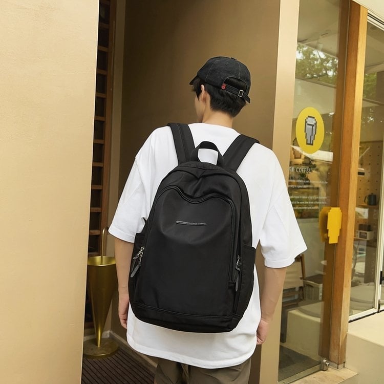 Ruksak s japanskim retro stilom – nylon, velika kapaciteta, gradski minimalistički dizajn, zakrivljene naramenice, za unisex, za srednju školu