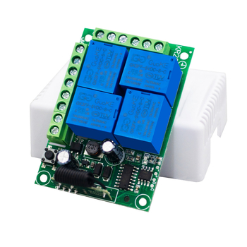 433MHz četiri-kanalni bežični prekidač upravljački modul za 110–220V relej